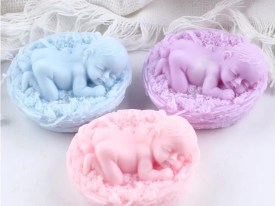 Molde silicona bebe durmiendo